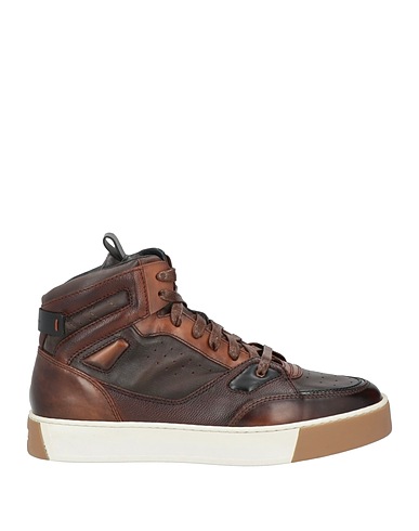 SANTONI Sneakers Testa di moro Pelle