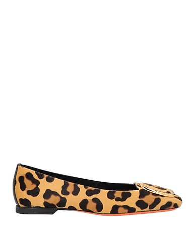 SANTONI Ballet flats Sand Leather