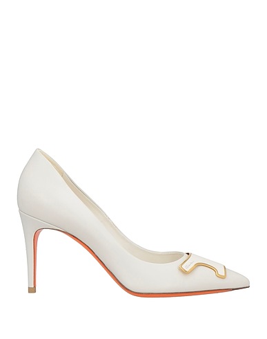SANTONI Court Off white Leather