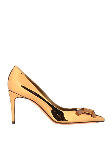 SANTONI Décolleté Oro Fibre tessili