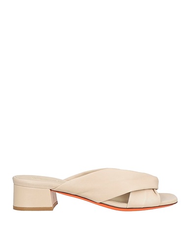 SANTONI Sandals Beige Leather