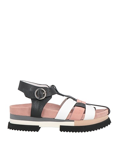 FABI Sandals Black Leather