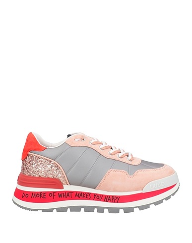 LIU •JO Sneakers Red Leather, Rubber