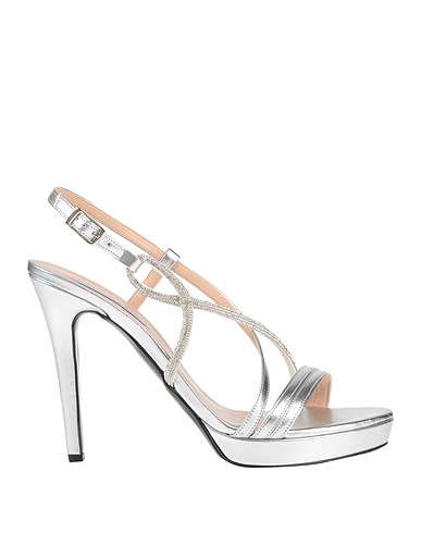 VICTORIA CHRIS Napoli Sandals Silver Other Fibres