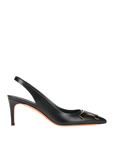 SANTONI Pumps Schwarz Leder