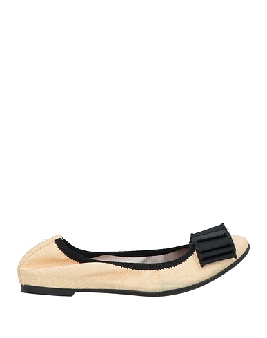FRAU Ballet flats Beige Textile fibers