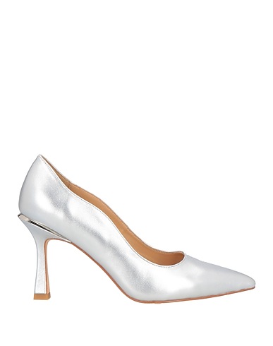 ALMA EN PENA. Pumps Silber Andere Fasern