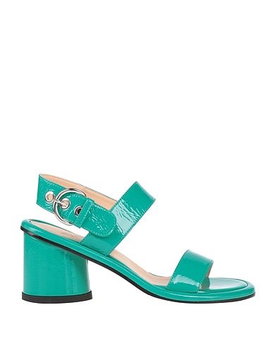 AGL Sandalen Smaragdgrün Leder