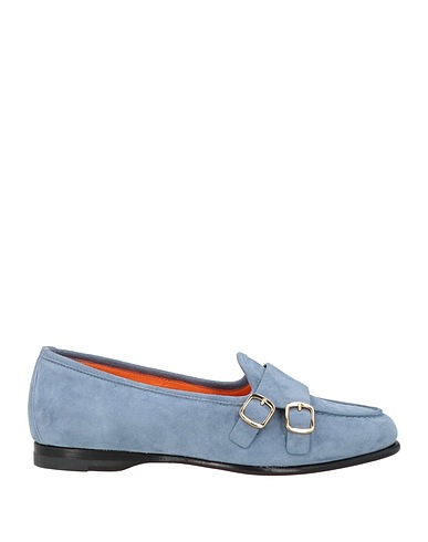 SANTONI Loafers Pastel blue Leather