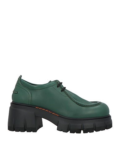 BARRACUDA Schnürschuhe Dunkelgrün Leder