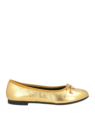 VERSACE YOUNG Scarpe  eleganti Oro Pelle
