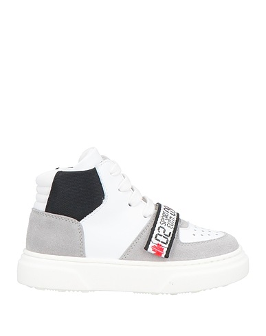 DSQUARED2 Sneakers White Leather, Textile fibers