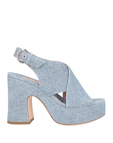 AGL Sandalen Hellblau Leder