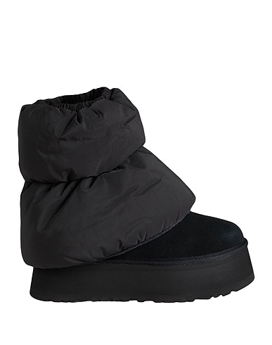 UGG Ankle boot CLASSIC MINI DIPPER PUFFER Black 80% Textile fibers, 20% Leather