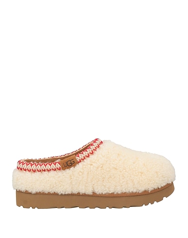 UGG Mules et sabots TASMAN MAXI CURLY AVORIO Cuir, Fibres textiles