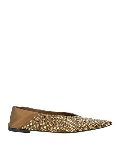 SAINT LAURENT Ballerinas Limettengrün Gewebefasern