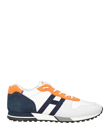 HOGAN Sneakers White Leather, Textile fibres