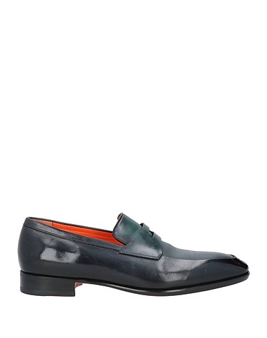 SANTONI Loafers Midnight blue Leather