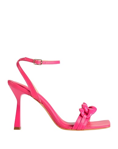MISS UNIQUE Sandals Fuchsia Leather