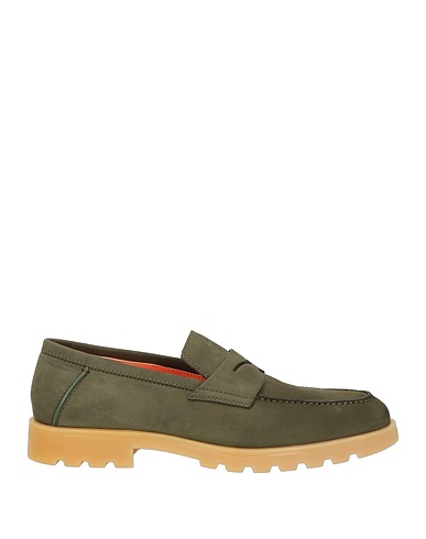 SANTONI Loafers Dark green Leather