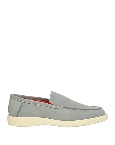 SANTONI Loafers Grey Leather