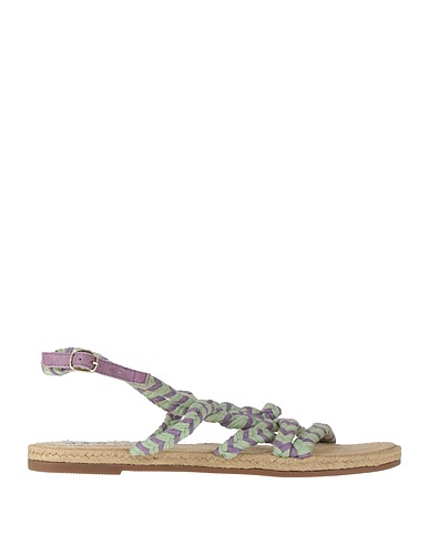 MANEBÍ Espadrilles Light green Jute, Leather