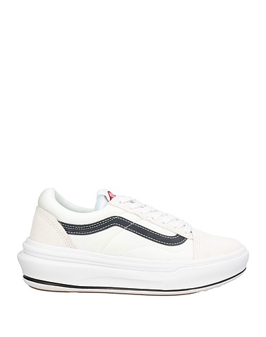 VANS Sneakers White Leather, Textile fibers