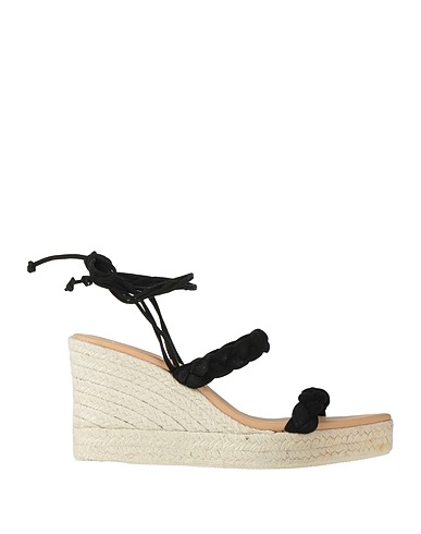 MANEBÍ Espadrilles Black Leather