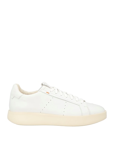 SANTONI Sneakers White Leather