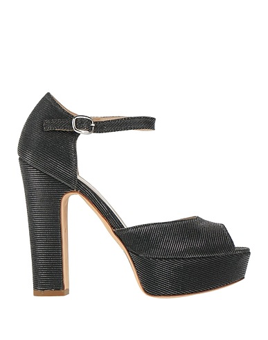 STRATEGIA Sandals Black Textile fibres