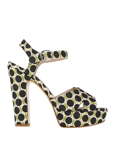 STRATEGIA Sandals Beige Textile fibres