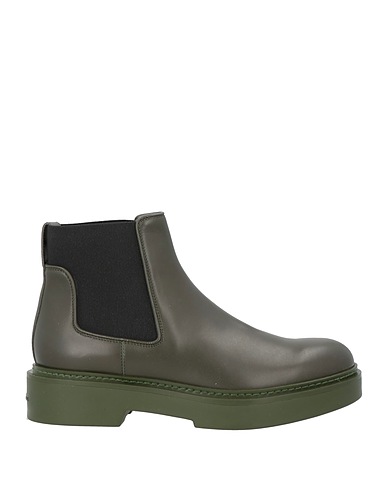 SANTONI Stiefelette Militärgrün Leder