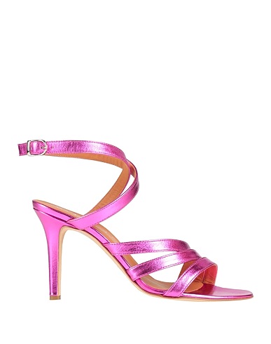 VIA ROMA 15 Sandals Mauve Leather