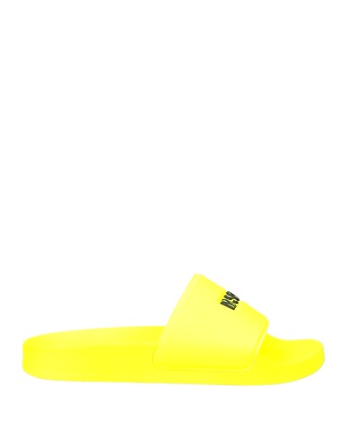 MSGM Sandals Yellow Textile fibres