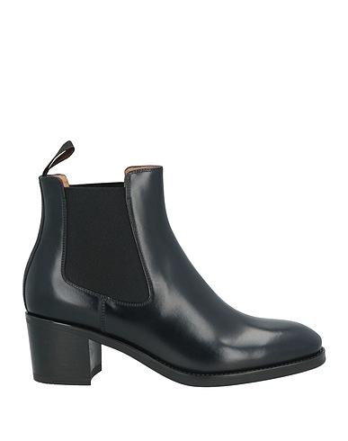 SANTONI Botín Negro Cuero