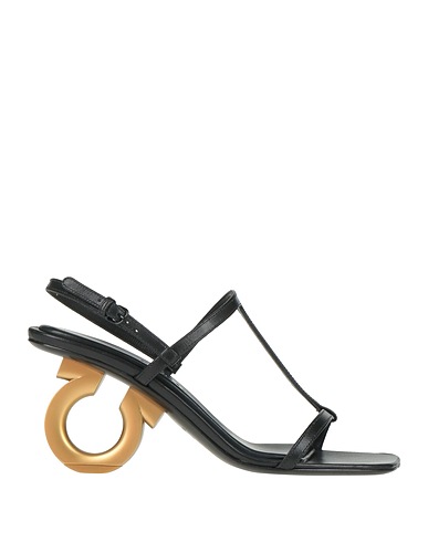 FERRAGAMO Sandals Black Lambskin