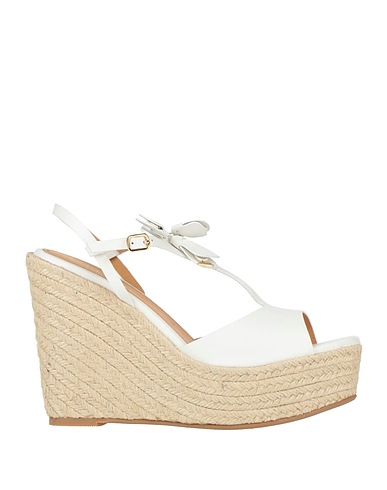 SANTONI Espadrilles White Leather