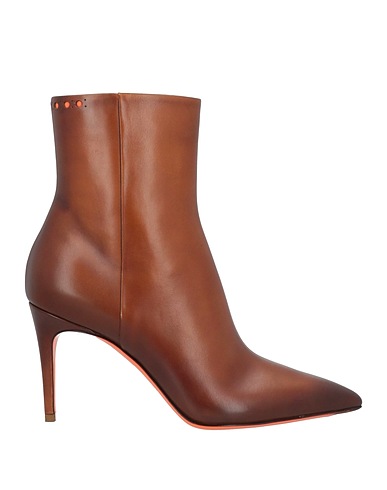 SANTONI Ankle boot Brown Leather