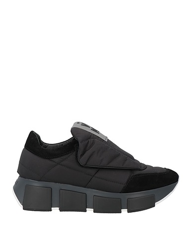 VIC MATIĒ Sneakers Black Leather, Textile fibres