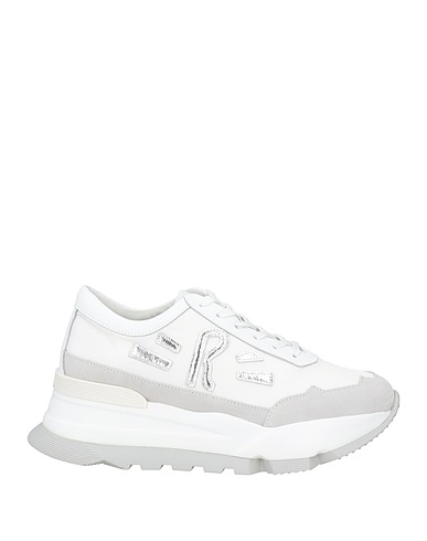 RUCOLINE Sneakers Bianco Pelle, Fibre tessili, Altre Fibre