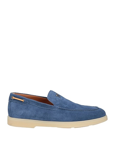 GIUSEPPE ZANOTTI Loafers Slate blue Leather