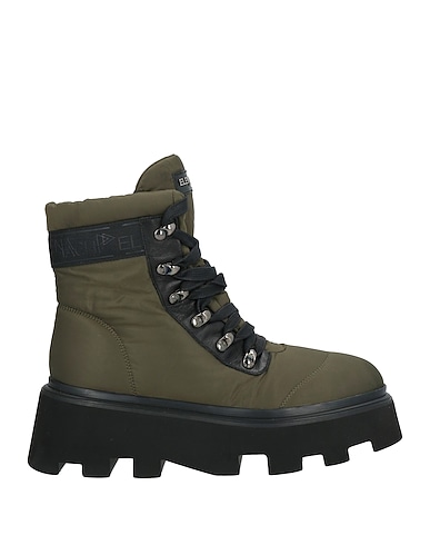 ELENA IACHI Ankle boot Military green Textile fibres