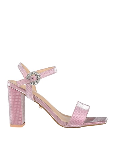 TWENTY FOUR HAITCH Sandals Red Textile fibres