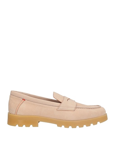 SANTONI Loafers Cream Leather