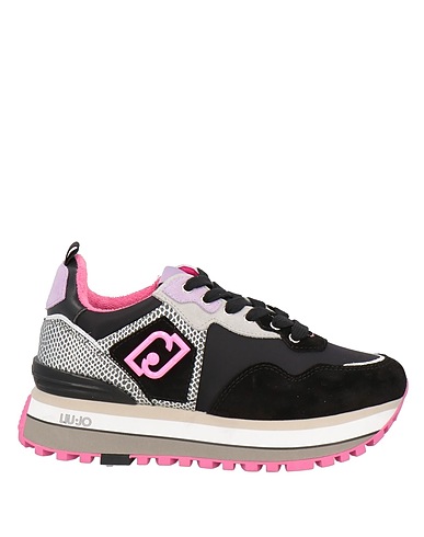 LIU •JO Sneakers Nero Pelle, Fibre tessili