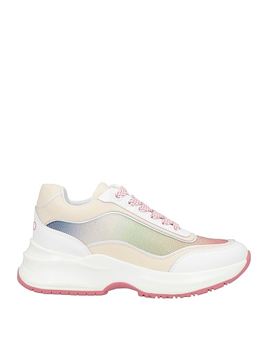 LIU •JO Sneakers Beige Leather, Textile fibres, Other Fibres