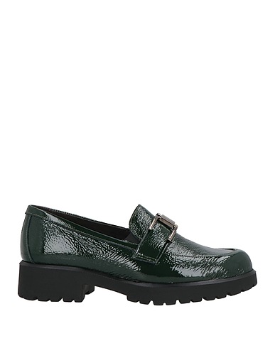 SUSIMODA Loafers Dark green Leather