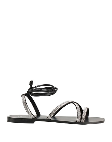 LIU •JO Sandali Nero Fibre tessili