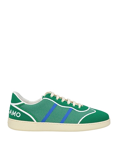 FERRAGAMO Sneakers Green Textile fibres