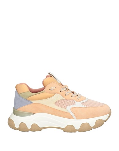 HOGAN Sneakers Hellrosa Leder, Gewebefasern
